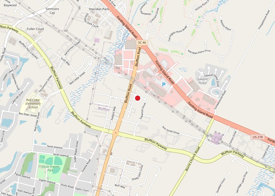 Map of Anchor Hardware in Bluffton