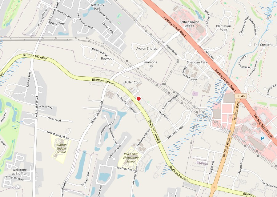Map of Baleada Express in north Bluffton