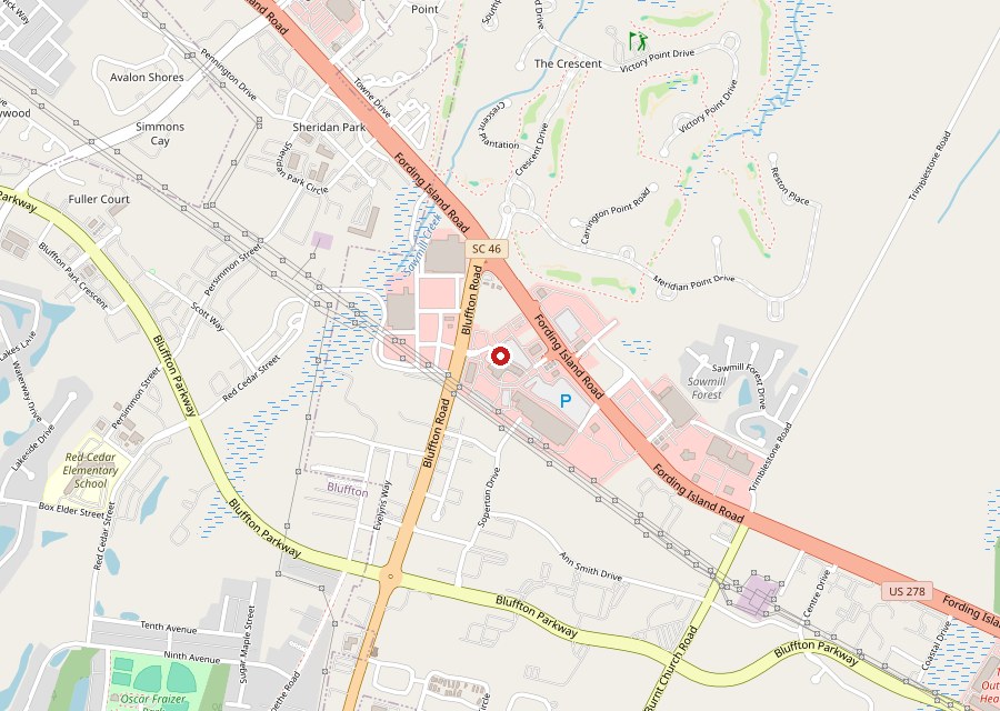 Map of Bill's Liquors on Fording Island Road in Bluffton