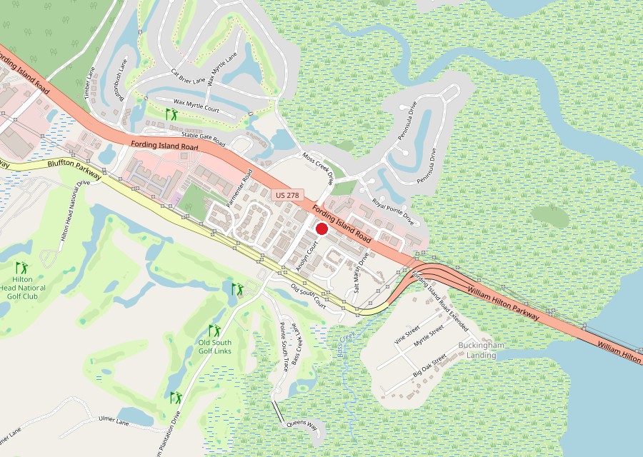 Map of Coastal Home by Marco Polo on Fording Island Road in Bluffton