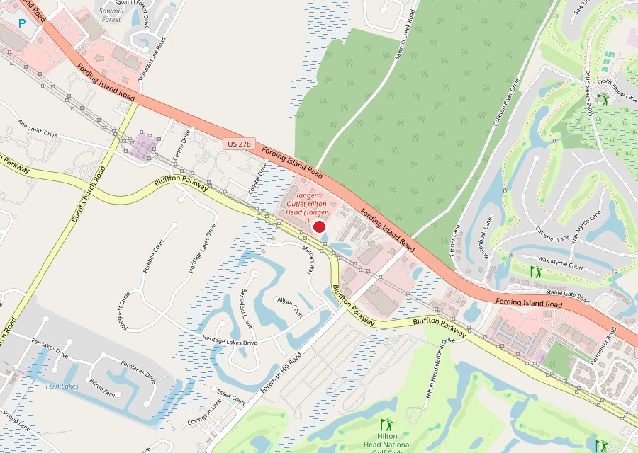 Map of Famous Footwear Outlet at Tanger Outlets 1 in Bluffton
