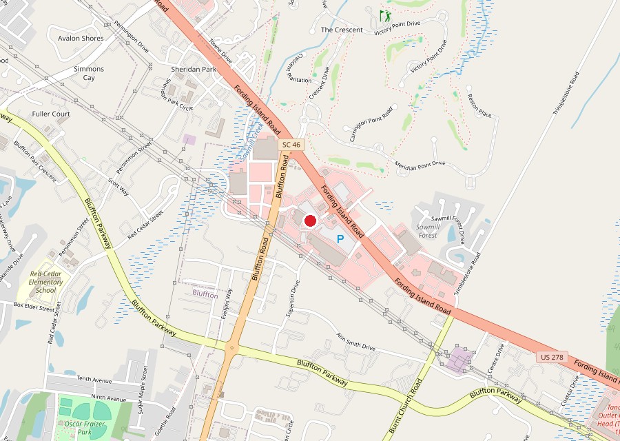 Map of Katie O'Donald's Irish Pub on the US 278 corridor in Bluffton