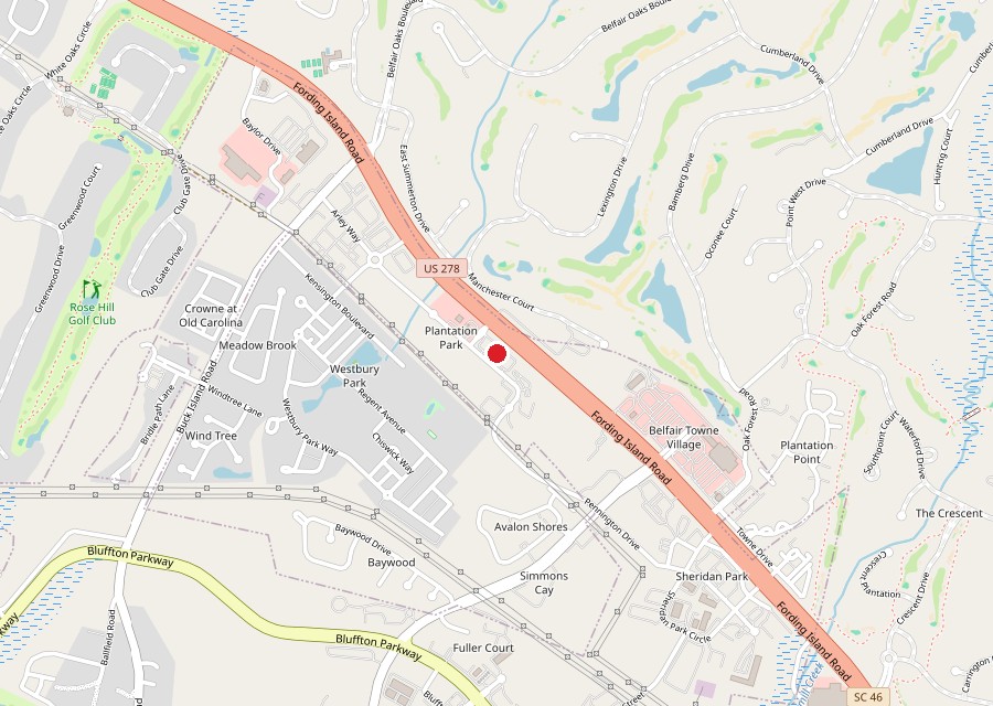 Map of Kobe Japanese Steak House on Fording Island Road in Bluffton