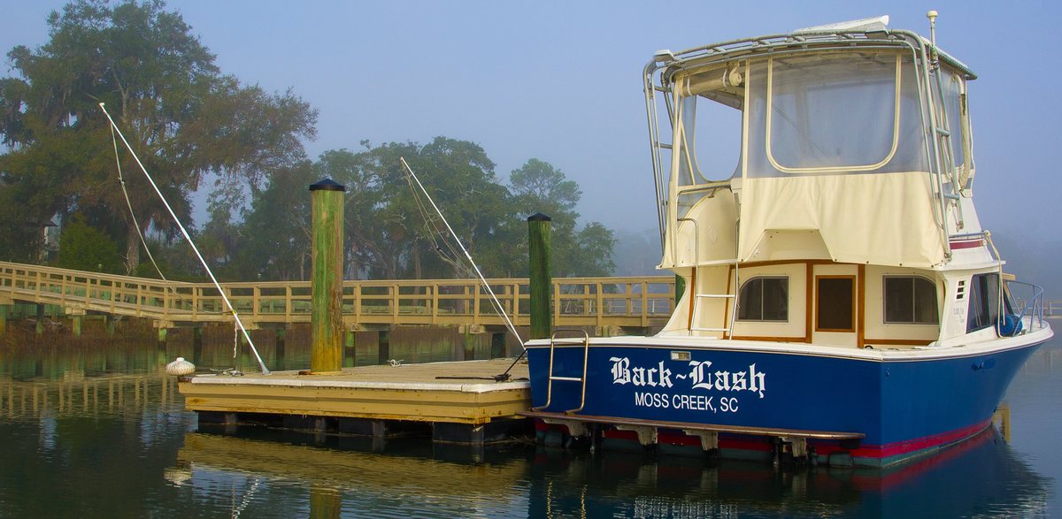 Back Lash. The Back Lash out of Moss Creek, tied up at the dock in the morning.