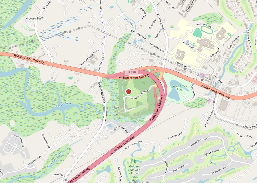 Map of Nan Lloyd Nature Trail on Hilton Head Island