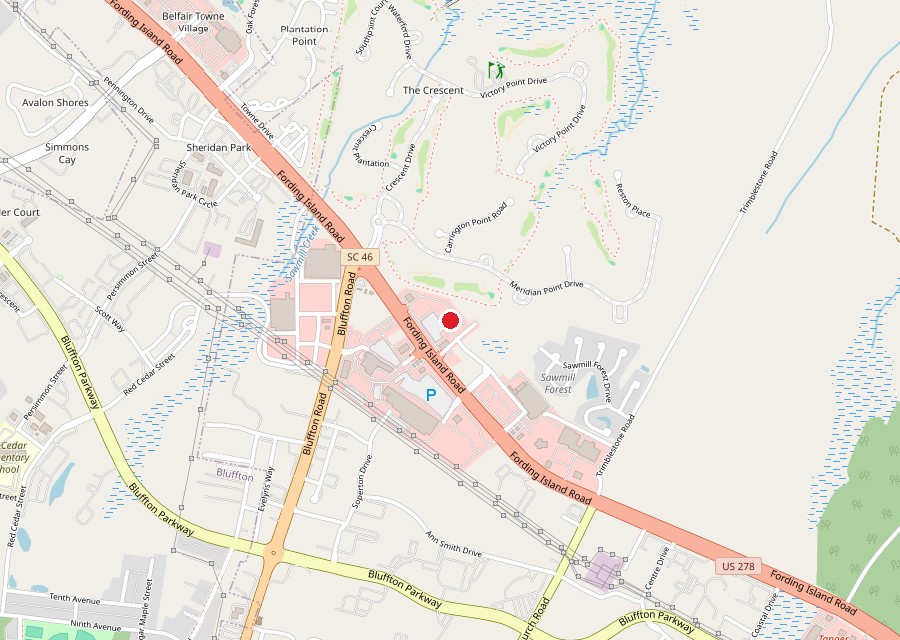 Map of the Petco store on Fording Island Road in Bluffton