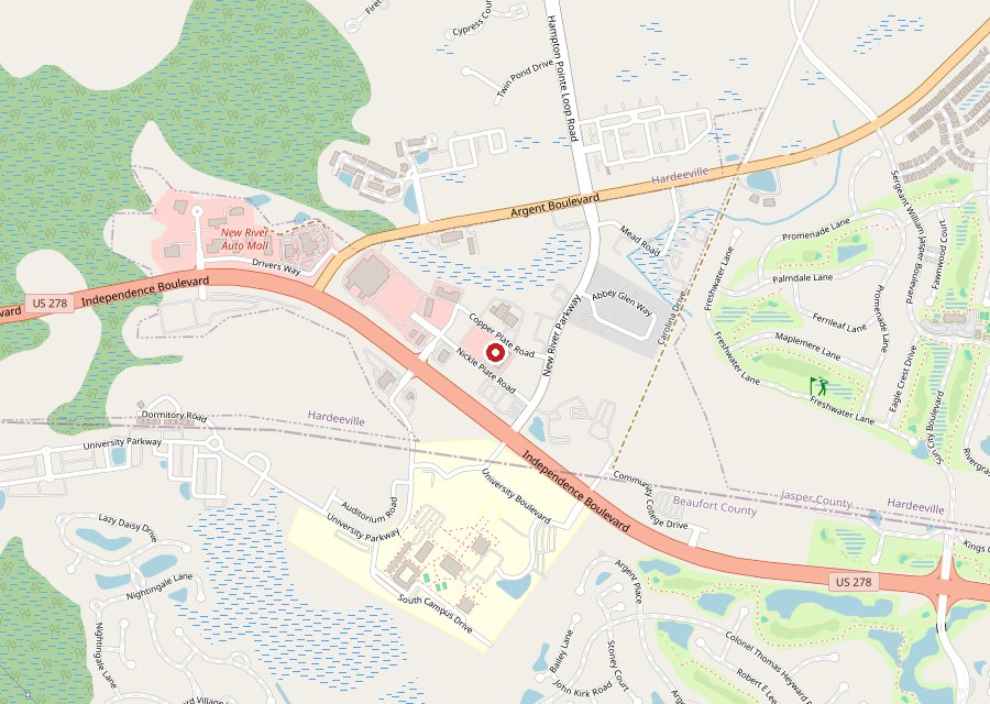 Map of Publix on US 278 in Hardeeville