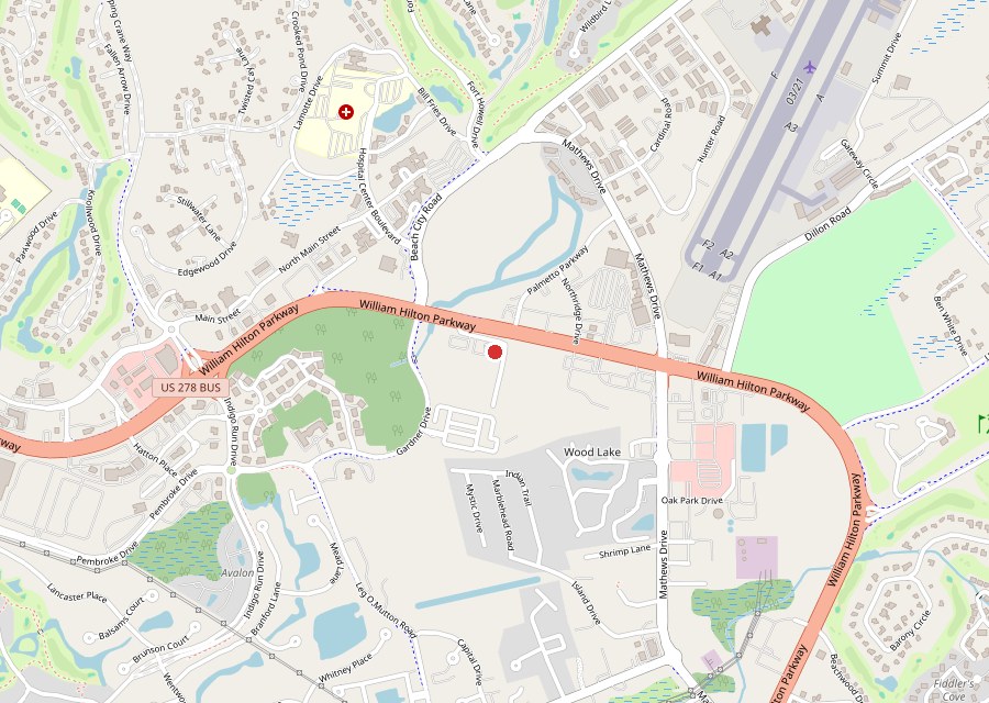 Map of St. Francis Thrift Shop on Hilton Head Island
