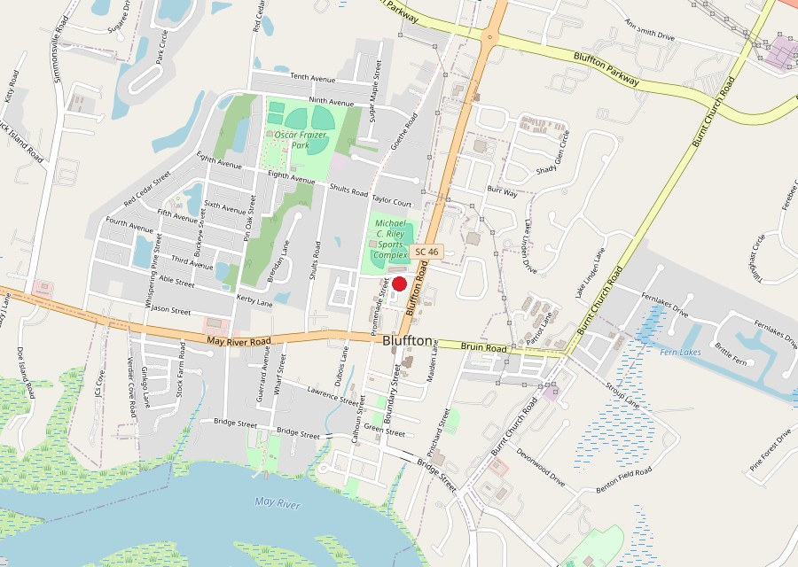 Map of Sippin Cow at The Promenade in Old Town Bluffton