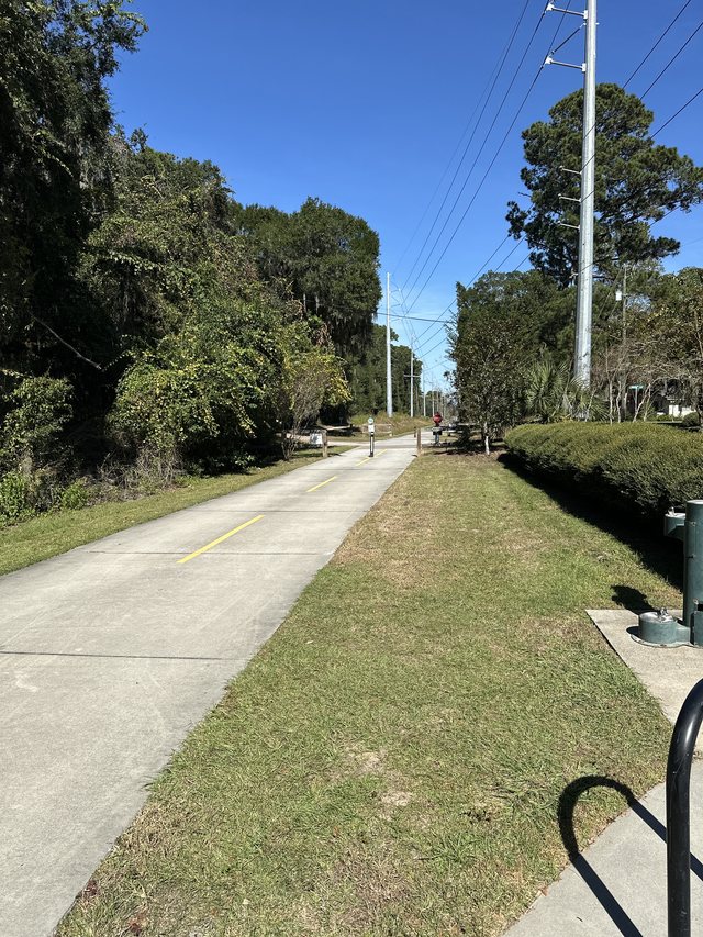 The power-line straightaway.