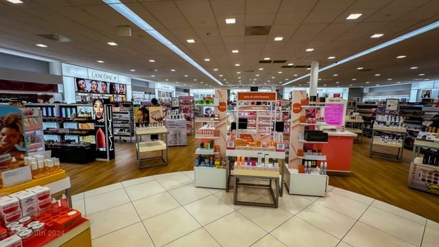 Inside Ulta Beauty at Tanger Outlets 2 — beauty counters and new-arrival displays