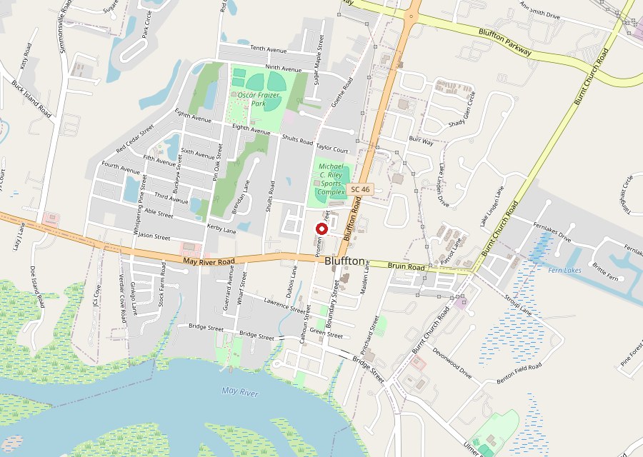 Map of The Promenade in Old Town Bluffton