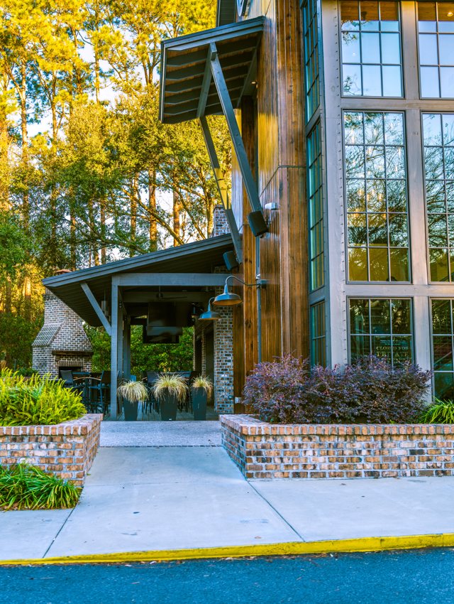 The patio side