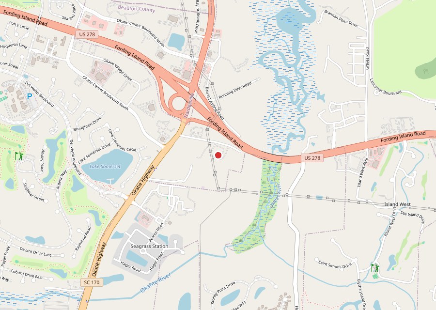 Map of Tractor Supply Co. on US 278 in Okatie