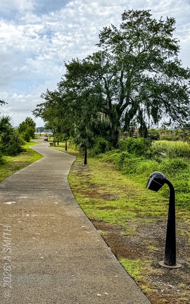 The walkway.